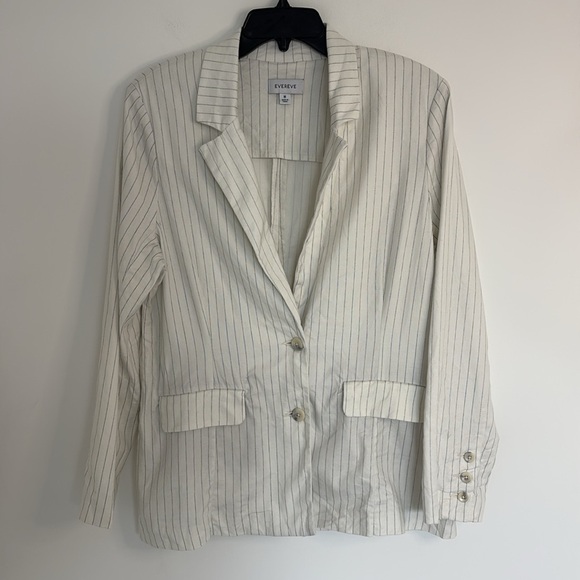 Evereve Taylor Pinstripe Blazer - Picture 4 of 11